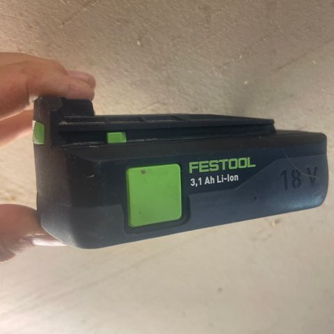 Festool batterier og lasermåler