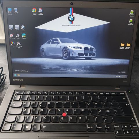 Lenovo thinkPad T440s i7, 500gb SSD, 8gb ram om BMW diagnostiske programmer.