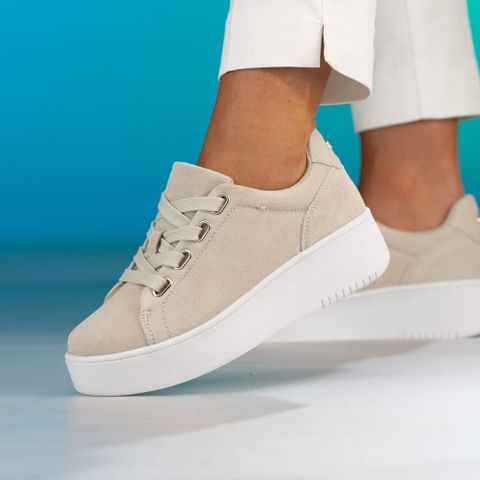 Avanti Sand Suede sneakers dame