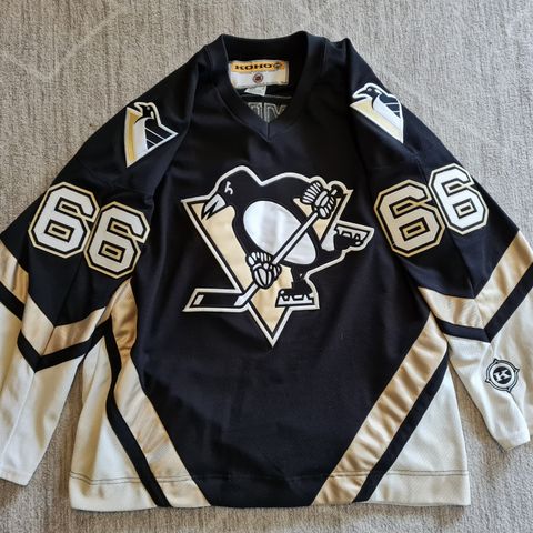 NHL ishockeydrakt supporterutstyr: Pittsburgh Penguins 66 Mario Lemieux