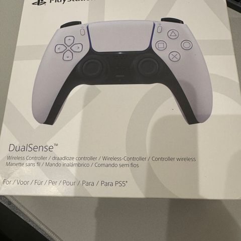 PlayStation 5 DualSense Kontroller hvit (Helt ny)