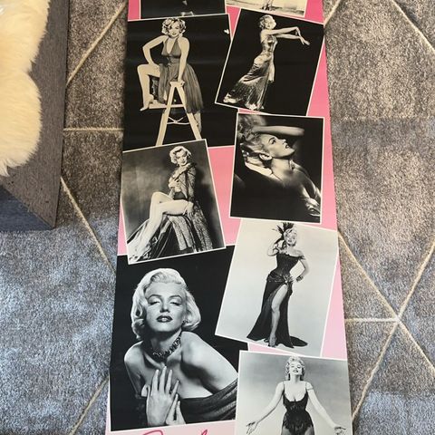 Sjelden vintage svær Marilyn Monroe poster / plakat