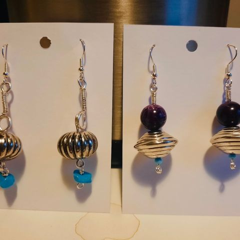 Silver plated earring