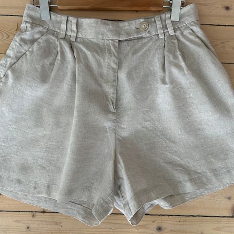 Shorts naturfarget lin  str 42