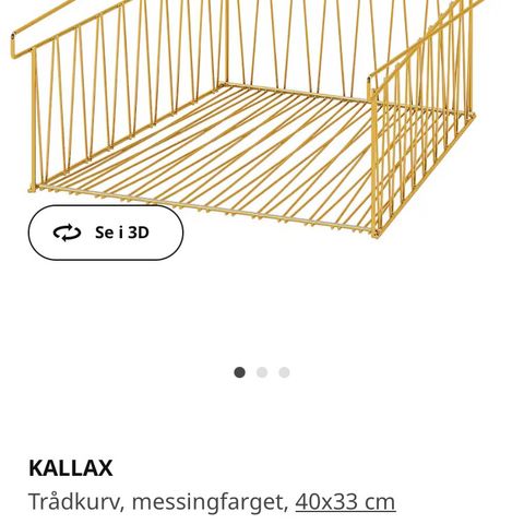 KALLAX Trådkurv, messingfarget