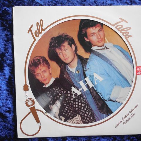 A-HA - INTERVJU PLATE MED GUTTENE FRA 1988 PÅ PICDISC - JOHNNYROCK