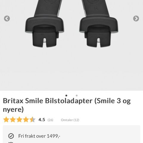 Britax bilstoladapter