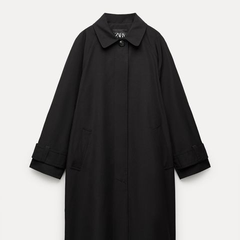 zara vanntett oversized trench coat