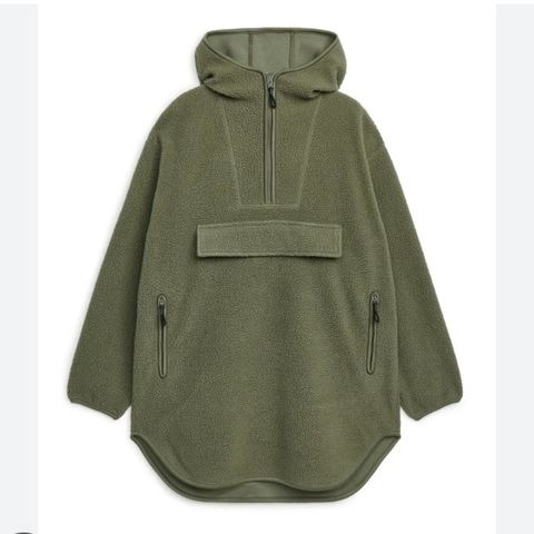 ARKET Fleece Anorak Jacket str. L