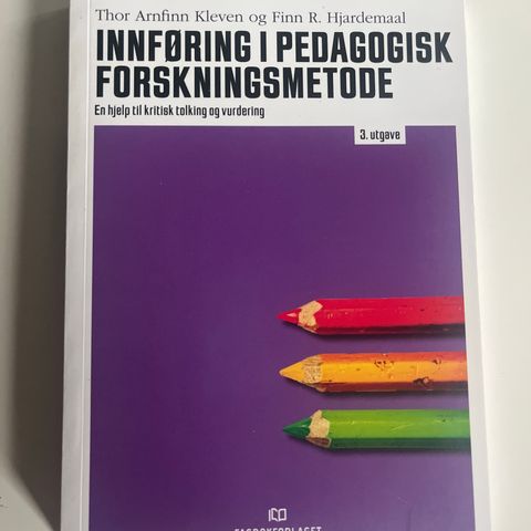 «Innføring i pedagogisk forskningsmetode»