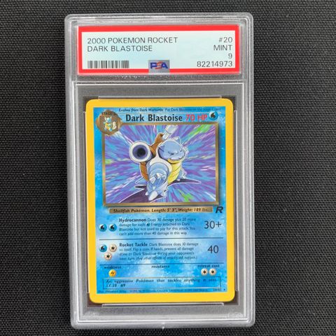 Dark Blastoise PSA 9 Pokemon Kort