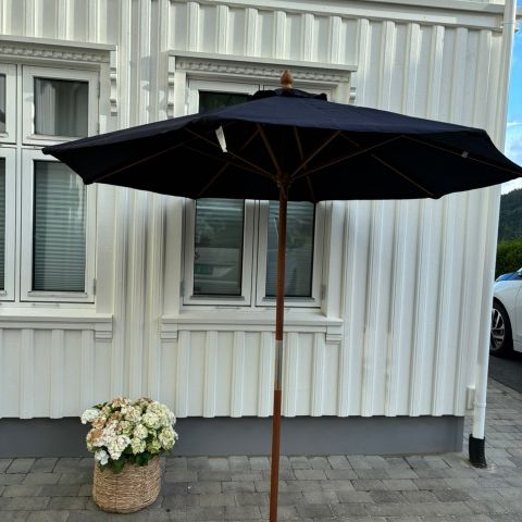 Mørkeblå parasoll Ø195
