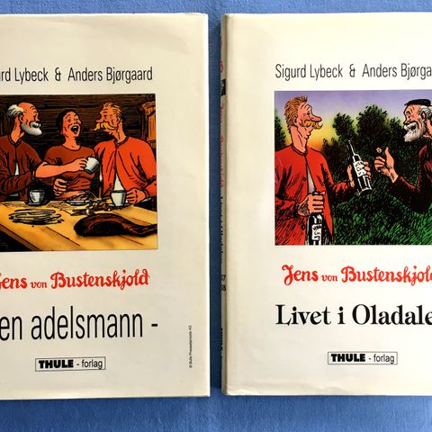 JENS von BUSTENSKJOLD - 2 innbundne bøker
