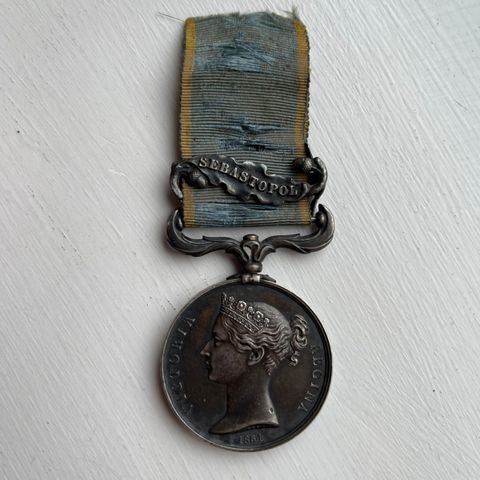 Krim-medaljen 1854, 170år gammel sølv