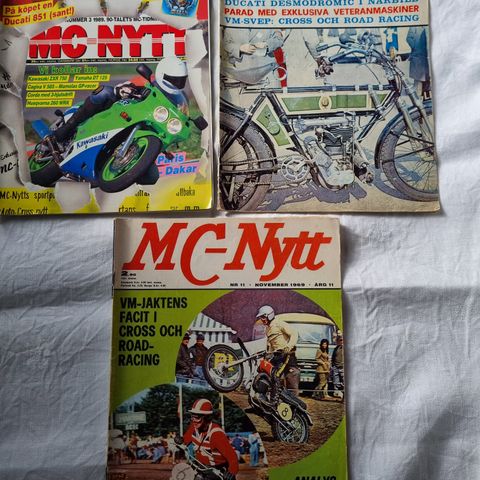 MC-Nytt 3 blader bl.a. nr. 1 mars 1959