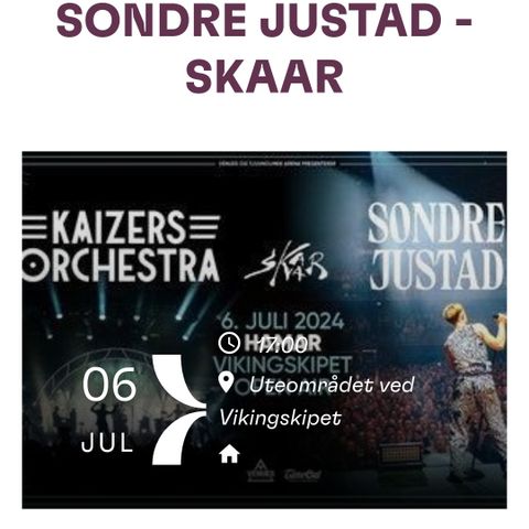 KAIZERS ORCHESTRA - SONDRE JUSTAD - SKAAR på Hamar 6. juli