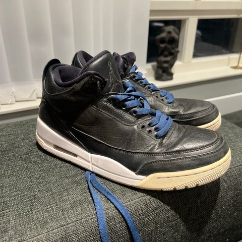 Air Jordan 3 Retro Size 8,5 Men's Black White sko