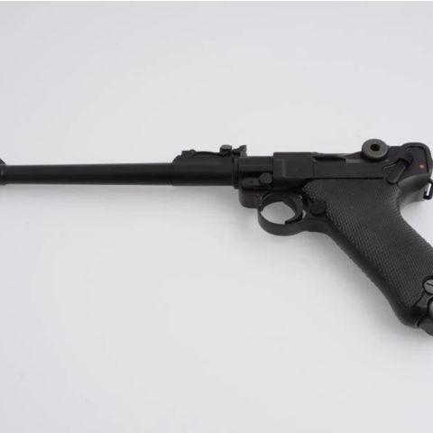 WE - Luger P08 Softgunpistol med Blowback