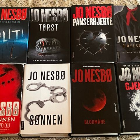 8 Jo Nesbø krim bøker