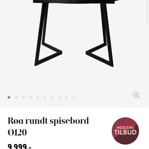 Røa spisebord fra bohus