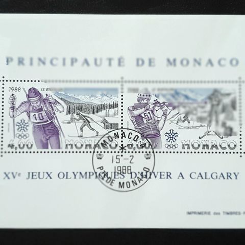 Monaco AFA 1859-60 Stemplet