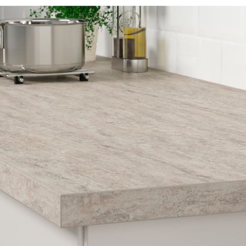 IKEA benkeplate Säljan beige steinmønstret - ny 3313x1025x38mm