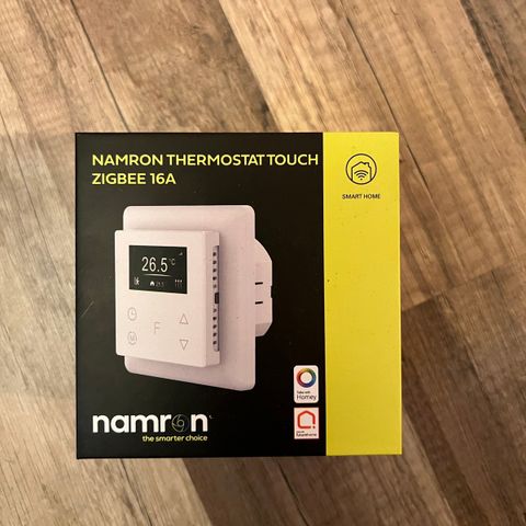 Namron zigbee touch thermostat 16a