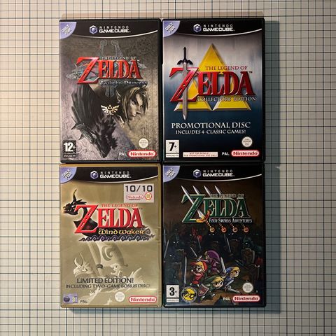 Komplett The Legend Of Zelda Gamecube Samling