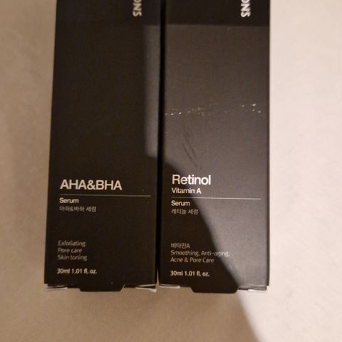 Retinol og AHA/BHA serum - The Potions