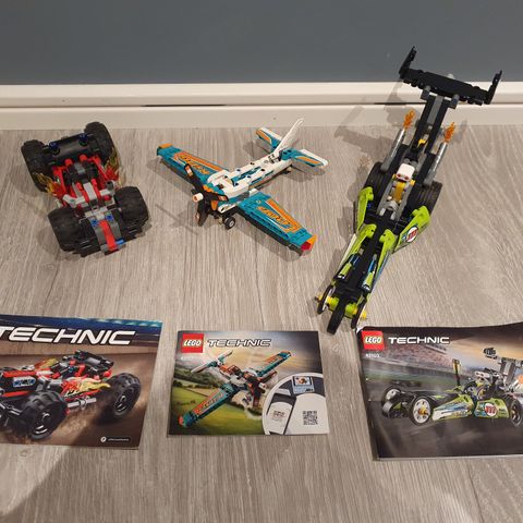 Technic Lego 42103, 42118 og 42073