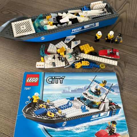 Lego 7287 Politibåt