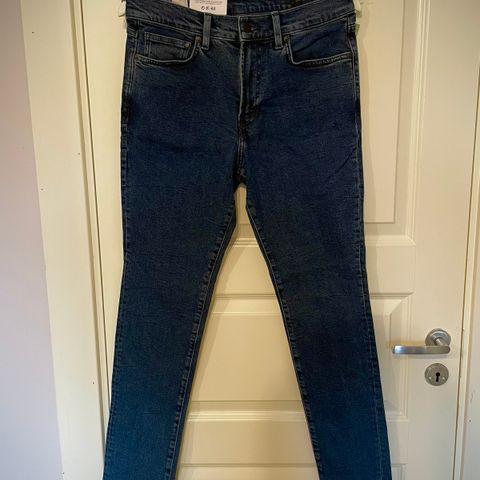H&M Skinny jeans W32 L32 - Ny med lapp