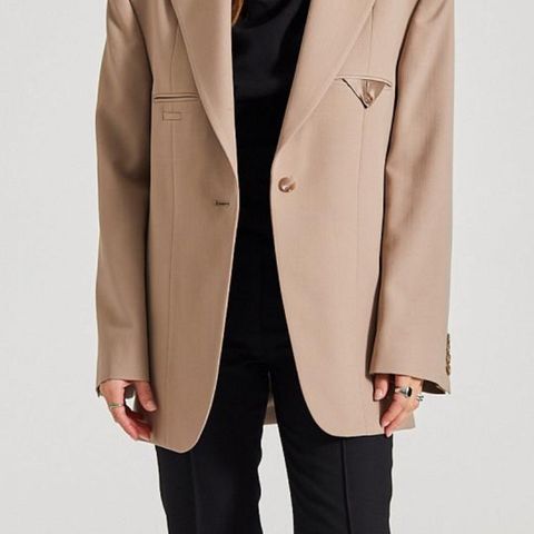 Single-Breasted Jacket Cold Beige FN-WN-SUIT000538