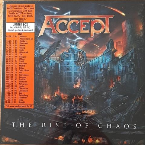 Accept ,Rise of chaos lp/cd deluxe box