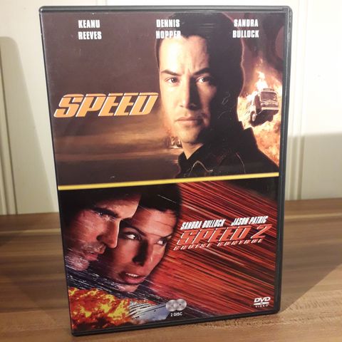 Speed 1 & 2 (norsk tekst) film DVD - 2 disker
