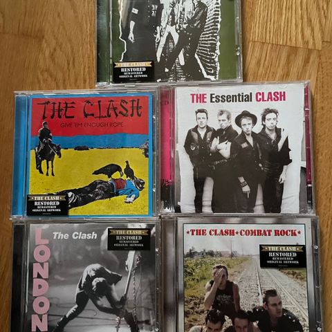 The Clash cd’er selges (Punk, Ramones)