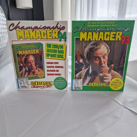 Championship Manager 93 & 94 - Domark - PC, Big Box,  Floppy 3.5" 1993 & 1994