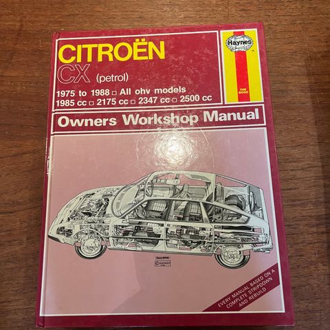 Citroen CX, 1975-1988 Haynes Owners workshop manual
