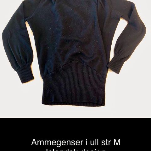 Ammegenser i ull str M