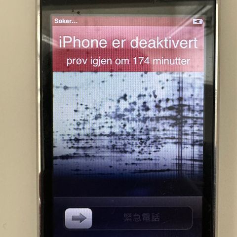 Apple iPhone 3GS - 32GB med Apple lader, ekstra reise batteri og silikon case.