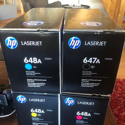 HP Laserjet tonere 648A og 647A Til CP 4025/CP 4525