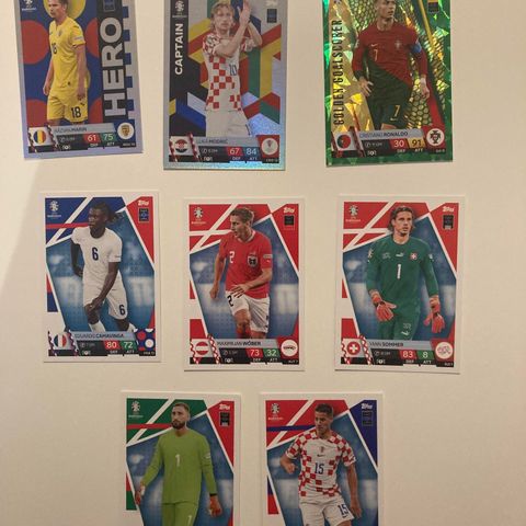 Match Attax trading cards (Ronaldo, Modric, etc)