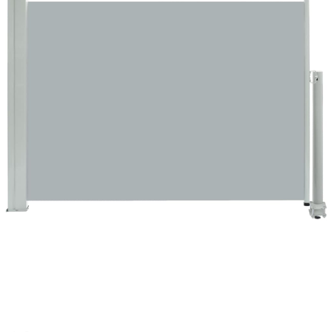 Uttrekkbar sidemarkise 80x300 cm grå - Ubrukt