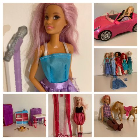 Barbie møbler og dukker