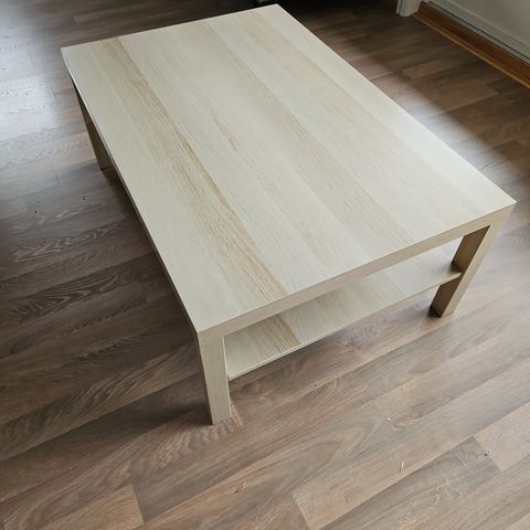 LACK stuebord, hvitbeiset eikemønster, 118x78 cm