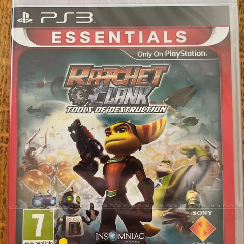 Ps3 spill RATCHET & CLANK TOOLS OF DESTRUCTION barn