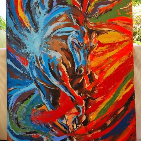 60x80 Acrylic Abstract Color expression