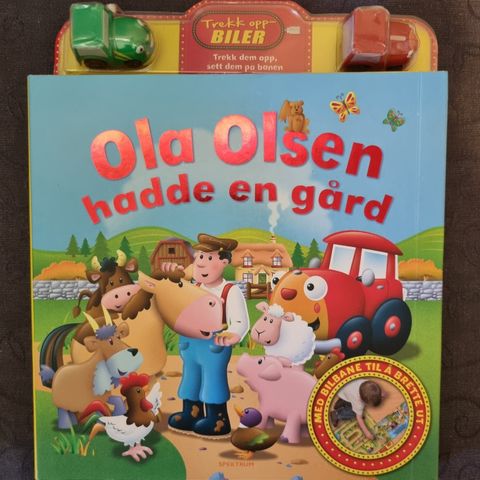 Ola Olsen hadde en gård- bok med bilbane og to trekkoppbiler🌺