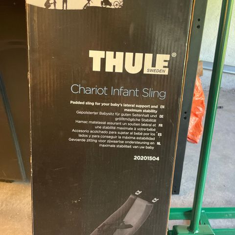 Ubrukt infant sling til Thule sykkel/skivogn, ny pris 1300