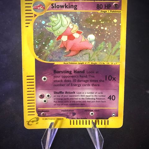 Pokemon TCG Slowking H22/H32 Holo Swirl - Aquapolis